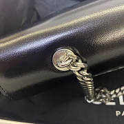 Celine Chain Bag Triomphe Black Silver Hardware Size 33 x 13 x 5 cm - 3