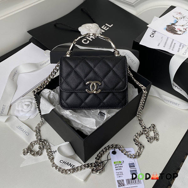 Chanel Clutch With Chain Black Size 9.5 x 13 x 6 cm - 1