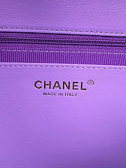 Chanel Large Flap Bag Purple Size 18 x 27 x 8 cm - 6