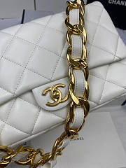 Chanel Large Flap Bag White Size 18 x 27 x 8 cm - 6