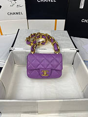 Chanel Mini Flap Bag Purple Size 13 x 17 x 6 cm - 1