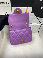 Chanel Mini Flap Bag Purple Size 13 x 17 x 6 cm - 2