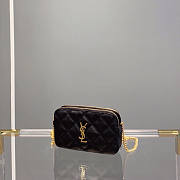 YSL Becky Double-Zip Pouch In Quilted Lambskin Size 19 x 11 x 5 cm - 3