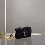 YSL Becky Double-Zip Pouch In Quilted Lambskin Size 19 x 11 x 5 cm - 4