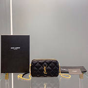 YSL Becky Double-Zip Pouch In Quilted Lambskin Size 19 x 11 x 5 cm - 5