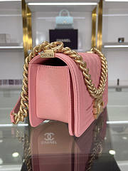 Chanel Boy Bag Pink Size 20 cm - 5