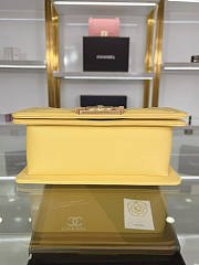 Chanel Boy Bag Yellow Size 20 cm - 3