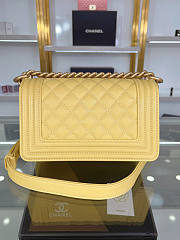 Chanel Boy Bag Yellow Size 20 cm - 5