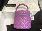 Chanel Vanity Case Purple Size 11 x 11.5 x 9.5 cm - 5