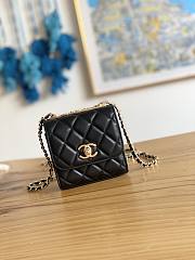 Chanel Chain Flap Bag Coin Purse Black Size 11 x 11 x 5 cm - 1
