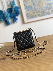 Chanel Chain Flap Bag Coin Purse Black Size 11 x 11 x 5 cm - 2