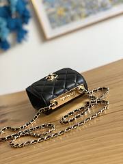 Chanel Chain Flap Bag Coin Purse Black Size 11 x 11 x 5 cm - 6