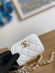 Chanel Chain Flap Bag Coin Purse White Size 11 x 11 x 5 cm - 6
