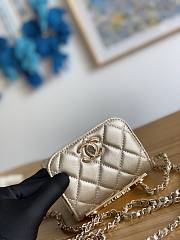 Chanel Chain Flap Bag Coin Purse Gold Size 11 x 11 x 5 cm - 6