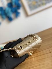 Chanel Chain Flap Bag Coin Purse Gold Size 11 x 11 x 5 cm - 2
