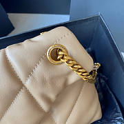 YSL Puffer Small Chain Bag Beige Size 29 x 17 x 11 cm - 2