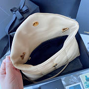 YSL Puffer Toy Bag Beige Size 23 x 15.5 x 8.5 cm - 2