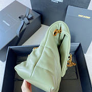 YSL Puffer Small Chain Bag Green Size 29 x 17 x 11 cm - 2
