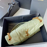 YSL Puffer Small Chain Bag Green Size 29 x 17 x 11 cm - 4