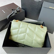YSL Puffer Toy Bag Green Size 23 x 15.5 x 8.5 cm - 4