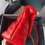 YSL Puffer Toy Bag Red Size 23 x 15.5 x 8.5 cm - 4
