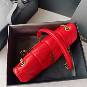 YSL Puffer Toy Bag Red Size 23 x 15.5 x 8.5 cm - 5