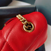 YSL Puffer Toy Bag Red Size 23 x 15.5 x 8.5 cm - 6