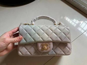 Chanel Mini Flap Bag With Top Handle Size 12 x 20 x 6 cm