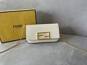 Fendi Flap Bag FF White Size 21.5 x 3 x 13 cm - 1