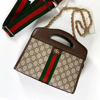 Gucci Ophidia Small Tote With Web Size 25.5 x 19 x 10 cm