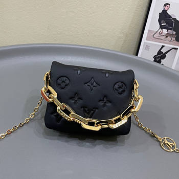 Louis Vuitton Beltbag Coussin Black Size 13 x 11 x 6 cm