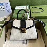 Gucci GG Shoulder Bag Black/White Size 28.5 x 19.5 x 10 cm - 1
