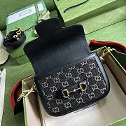 Gucci 1955 Horsebit Denim Bag Size 20.5 x 14 x 5 cm - 5