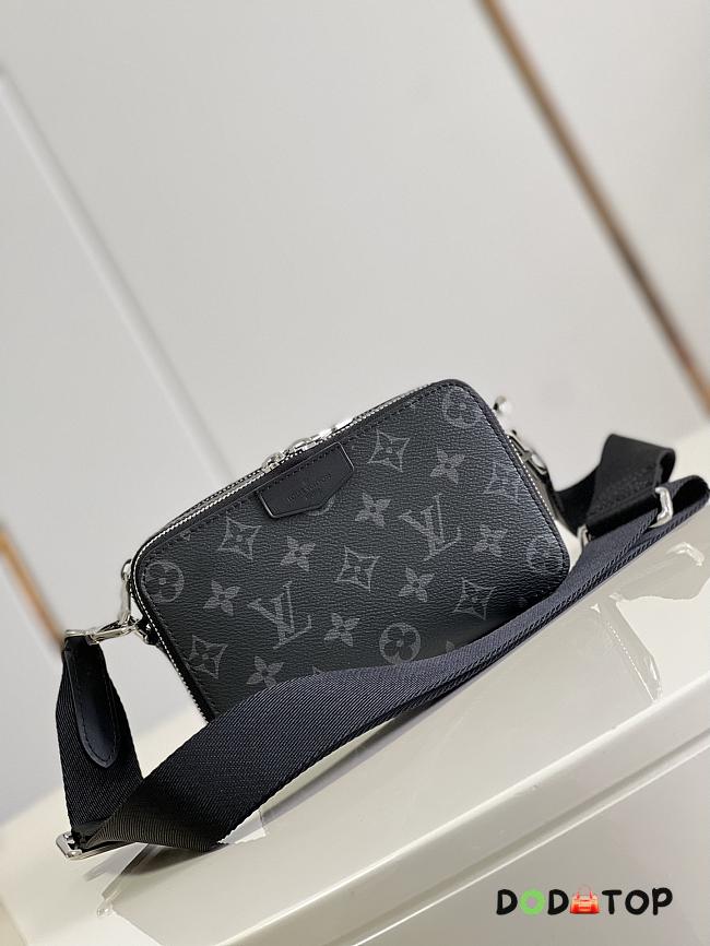 Louis Vuitton LV Monogram Eclipse Men Bag Size 18.5 x 11 x 6.5 cm - 1