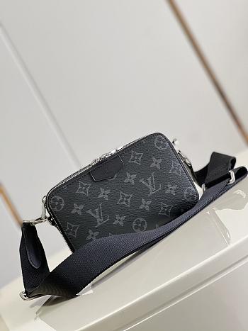 Louis Vuitton LV Monogram Eclipse Men Bag Size 18.5 x 11 x 6.5 cm