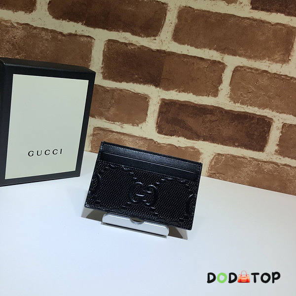 Gucci Gg Embossed Card Case Size 11 x 7 cm - 1
