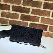 Gucci GG Embossed Zippy Wallet Size 19 x 10.5 x 2.5 cm - 4
