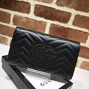 Gucci GG Marmont Wallet Black Size 19 x 10.5 x 3 cm - 2