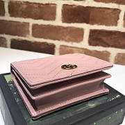 Gucci GG Marmont Card Case Wallet Pink Size 11 x 8 x 2.5 cm - 3