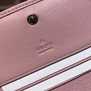 Gucci GG Marmont Card Case Wallet Pink Size 11 x 8 x 2.5 cm - 2