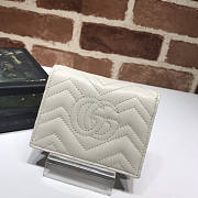 Gucci GG Marmont Card Case Wallet White Size 11 x 8 x 2.5 cm - 6