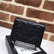 Gucci GG Marmont Card Case Wallet Black Size 11 x 8 x 2.5 cm - 5