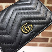 Gucci GG Marmont Card Case Wallet Black Size 11 x 8 x 2.5 cm - 3