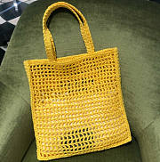 Prada Raffia Tote Bag Yellow Size 38 x 3 x 36 cm - 4