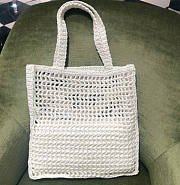Prada Raffia Tote Bag White Size 38 x 3 x 36 cm - 3