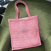 Prada Raffia Tote Bag Pink Size 38 x 3 x 36 cm - 2