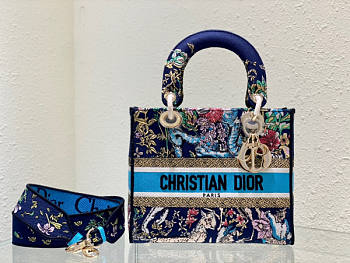 Dior Medium Lady D-Lite Bag 02 Size 24 x 20 x 11 cm