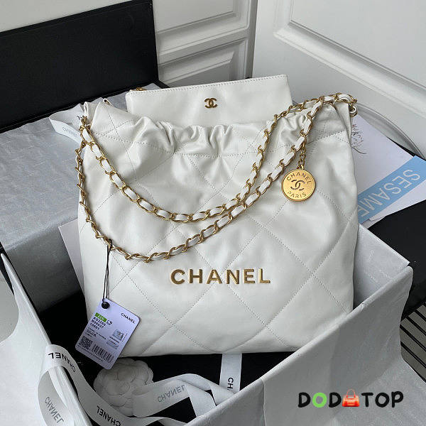 Chanel 22 Small Handbag White Size 35 x 37 x 7 cm - 1