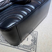 Gucci GG Marmont Mini Top Handle Bag Black Size 21 cm - 5