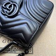 Gucci GG Marmont Mini Top Handle Bag Black Size 21 cm - 2